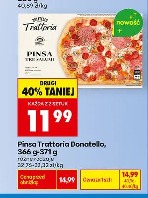 Pinsa Trattoria Donatello promocja w Biedronka