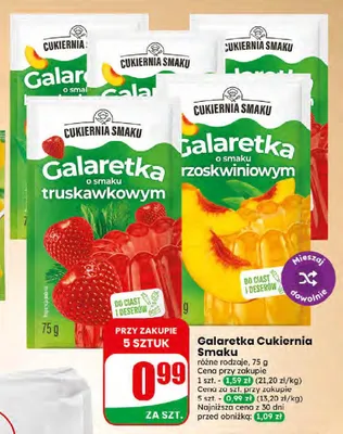 Galaretka o smaku brzoskwiniowym Cukiernia Smaku promocja w Dino