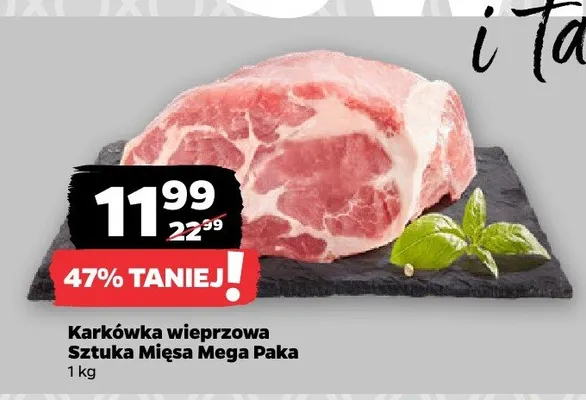Karkówka wieprzowa Sztuka Mięsa Mega Paka promocja w Netto