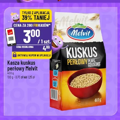 Kasza kuskus perłowy Melvit promocja w POLOmarket