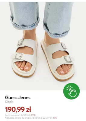Klapki Guess Jeans promocja w eobuwie.pl