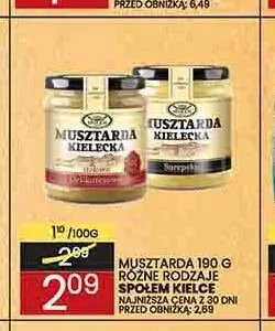 Musztarda Kielecka Delikatesowa Społem Kielce promocja w Wafelek