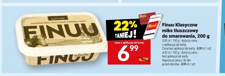 Miks tłuszczowy do smarowania Finuu Klasyczne promocja w Twój Market