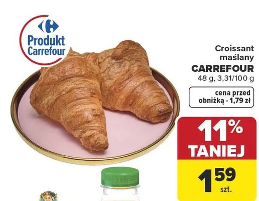 Croissant maślany promocja w Carrefour