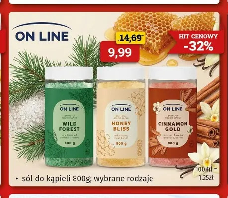 Sól do kąpieli Wild Forest On Line promocja w Drogeria Kosmyk