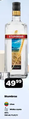 Wódka czysta Stumbras promocja w Netto