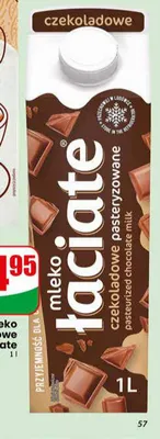 Mleko czekoladowe Łaciate promocja w Dino