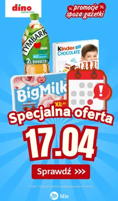 Specjalna oferta na 17.04.2026 - promocje spoza gazetki, strona 0 promocja w Dino