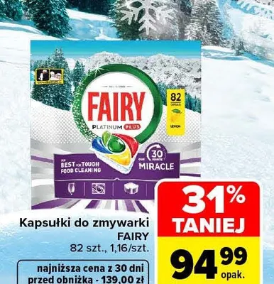 Kapsułki do zmywarki Fairy promocja w Carrefour