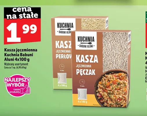 Kasza jęczmienna perłowa Kuchnia Babuni Aluni promocja w TOPAZ