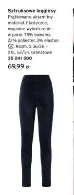 Sztruksowe legginsy promocja w Tchibo