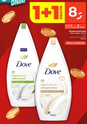 Żel pod prysznic Dove bagnodoccia seta preziosa promocja w Dealz
