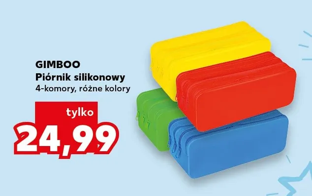 Piórnik silikonowy 4-komorowy GIMBOO promocja w Kaufland