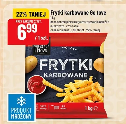 Frytki karbowane promocja w POLOmarket