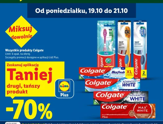 Produkty Colgate promocja w Lidl