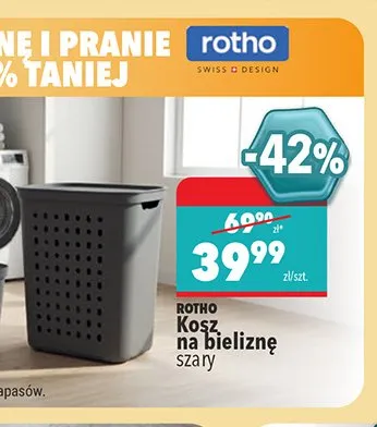 Kosz na bieliznę Rotho promocja w Biedronka
