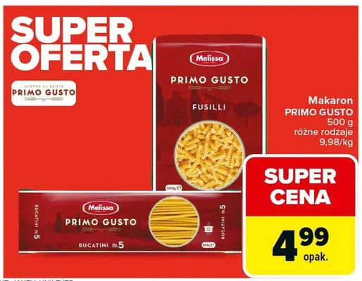 Makaron różne rodzaje promocja w Carrefour
