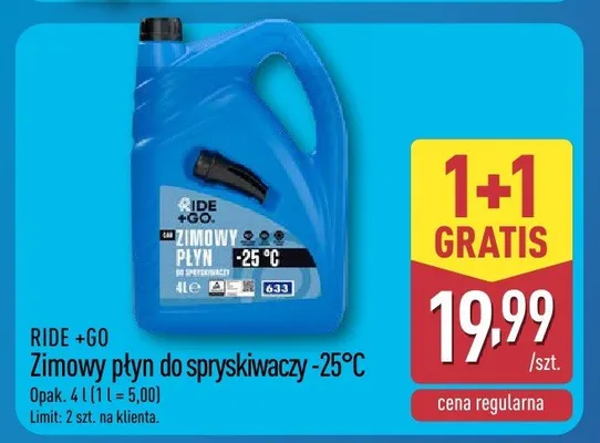 Zimowy płyn do spryskiwaczy -25°C promocja w Aldi