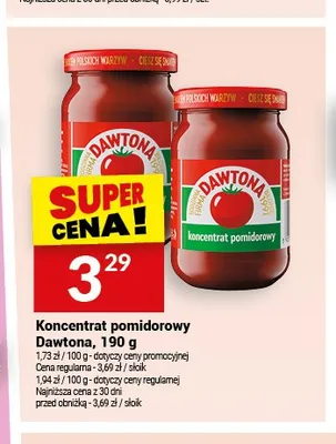 Koncentrat pomidorowy Dawtona promocja w Twój Market