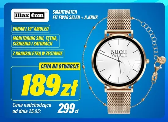 Smartwatch Maxcom Fit FW28 Selen + A.Kruk promocja w RTV EURO AGD