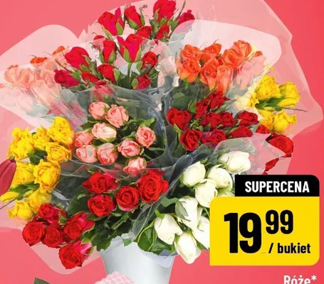 Róże bukiet promocja w POLOmarket