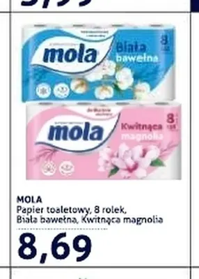 Papier toaletowy Kwitnąca magnolia 8-pak Mola promocja w Blue Stop