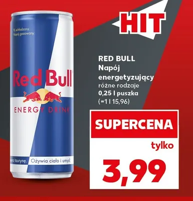 Napój energetyzujący Red Bull promocja w Kaufland