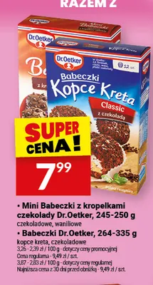 Babeczki kopce kreta Dr.Oetker promocja w Twój Market