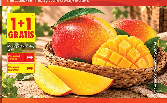 Mango dojrzałe promocja w Biedronka