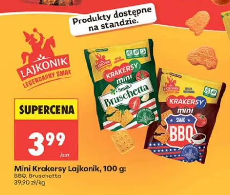 Mini Krakersy Lajkonik BBQ promocja w Biedronka