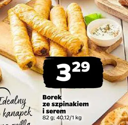 Borek ze szpinakiem i serem promocja w Netto