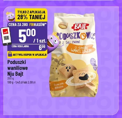 Poduszki waniliowe Nju Bajt promocja w POLOmarket