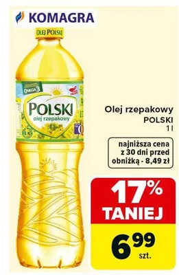 Olej rzepakowy promocja w Carrefour Market