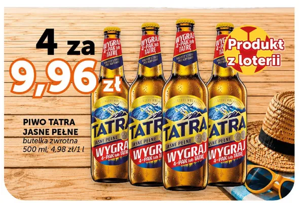 Piwo Tatra Jasne Pełne promocja w Groszek
