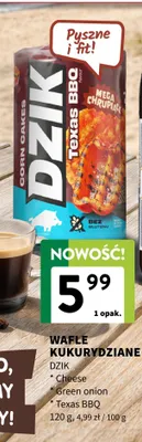Wafle kukurydziane Dzik Green onion promocja w Intermarche