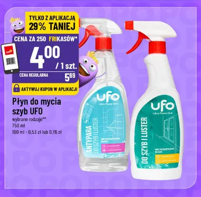 Płyn do mycia szyb UFO Antypara promocja w POLOmarket