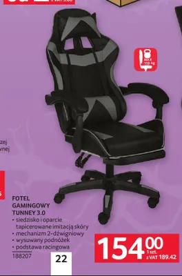 Fotel gamingowy Tunney 3,0 promocja w Selgros
