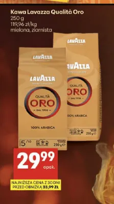 Kawa mielona Lavazza Qualità Oro promocja w Delikatesy Centrum