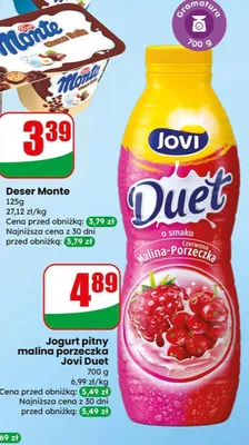 Deser Monte promocja w Dino