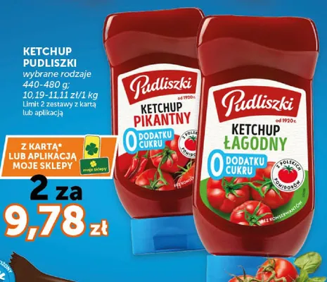 Ketchup pikantny 0 dodatku cukru promocja w Euro Sklep