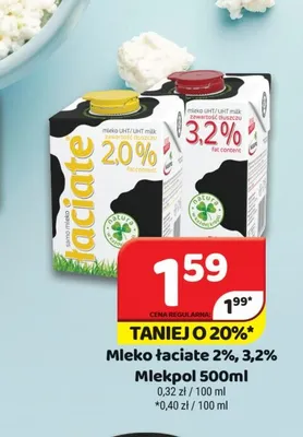 Mleko Łaciate 2% promocja w Delfin