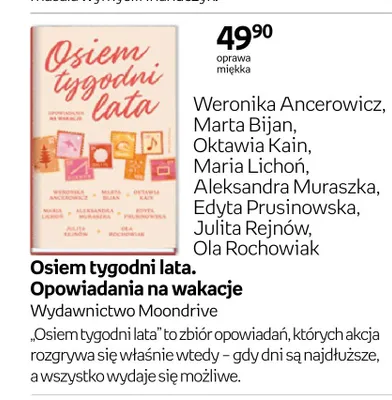 Książka Osiem tygodni lata. Opowiadania na wakacje promocja w Empik