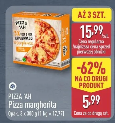Pizza margherita Pizza 'Ah z pieca kamiennego promocja w Aldi