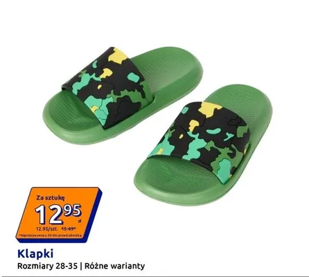 Klapki dziecięce promocja w Action
