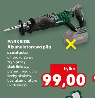 Akumulatorowa piła szablasta Parkside promocja w Kaufland