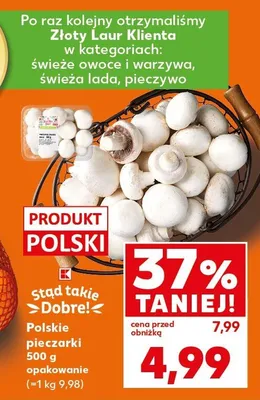 Polskie pieczarki promocja w Kaufland
