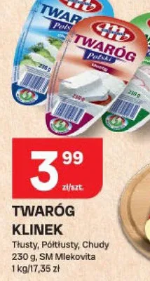 Twaróg klinek tłusty, półtłusty, chudy promocja w Chorten