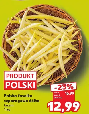 Fasolka szparagowa żółta polska promocja w Kaufland