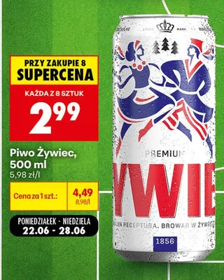 Piwo Żywiec Premium promocja w Biedronka