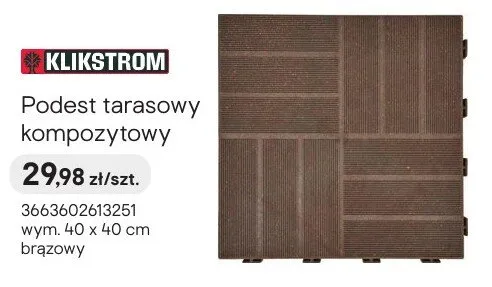 Podest tarasowy kompozytowy promocja w Castorama